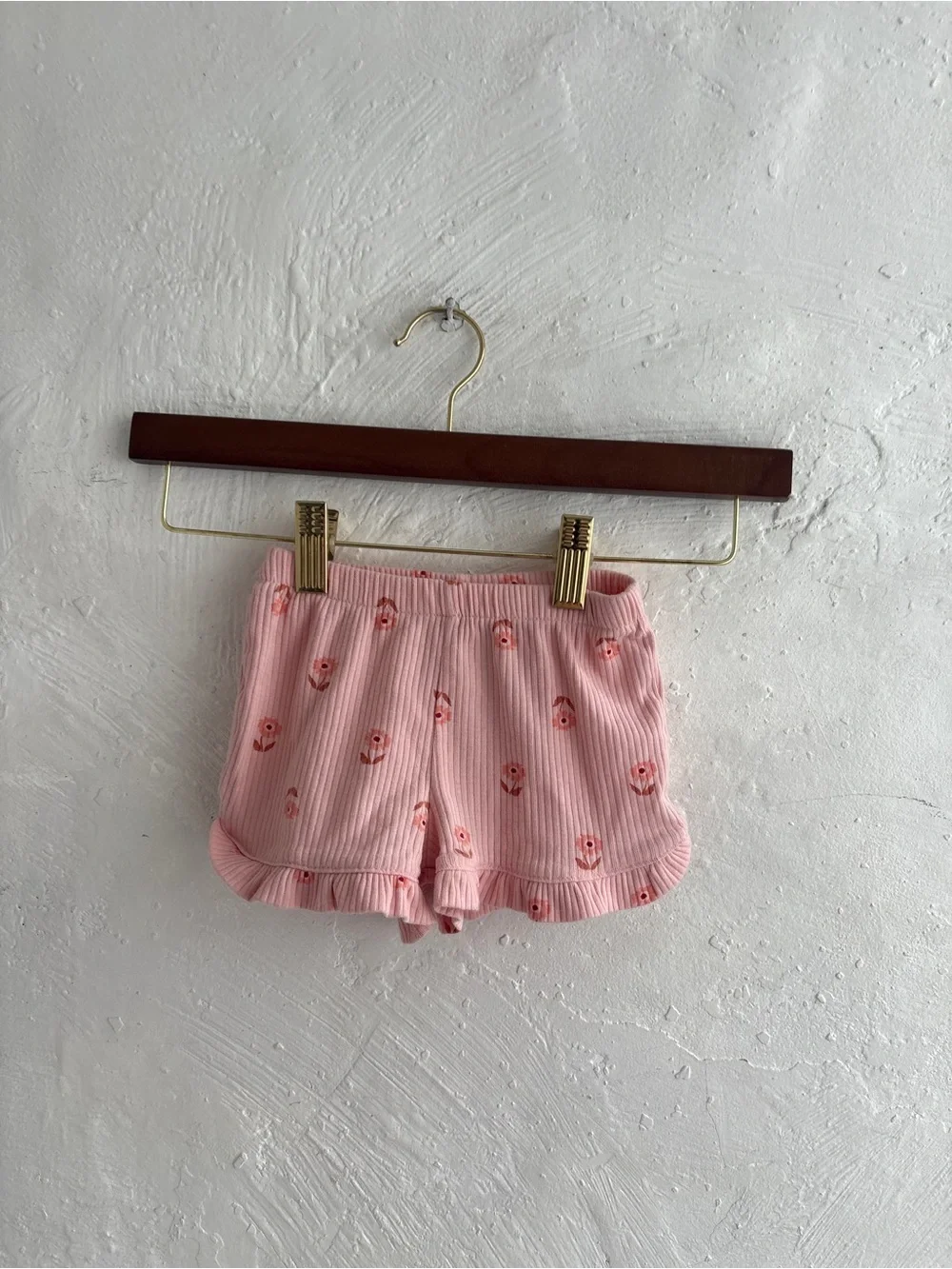 Carters floral pink ribbed 12 month set